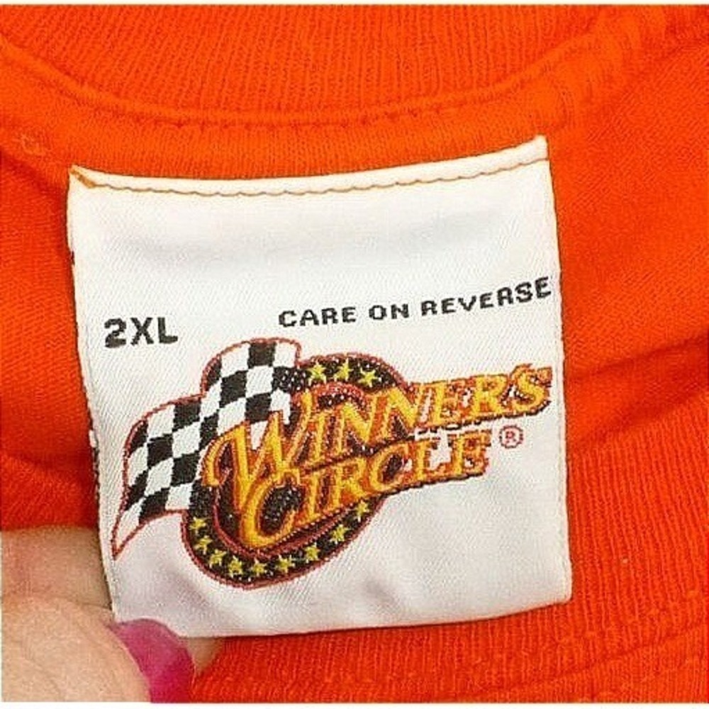 Tony Stewart NASCAR Home Depot Winners Circle Orange T-Shirt 2XL Daytona 500 08' - Picture 3 of 8